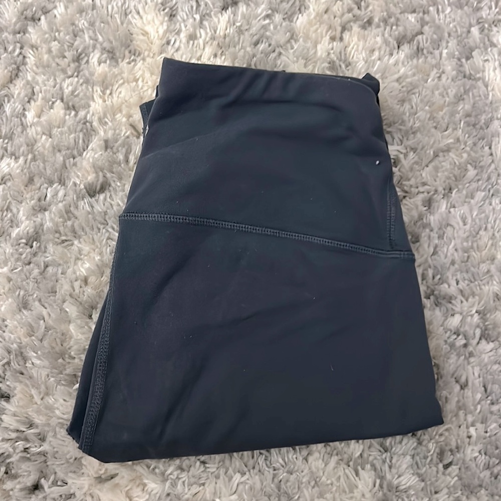 90 Degree Greyish Blue Full Length Leggings Size Medium